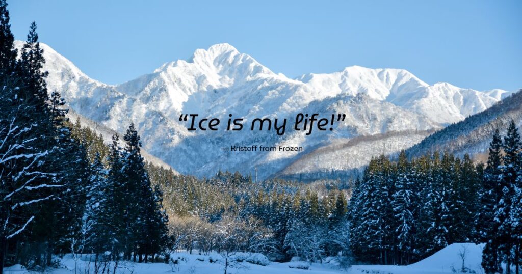 snow captions for instagram