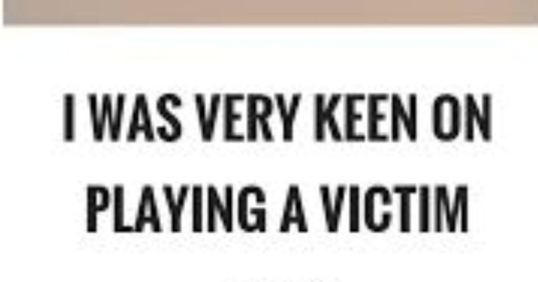 Playing Victim Quotes