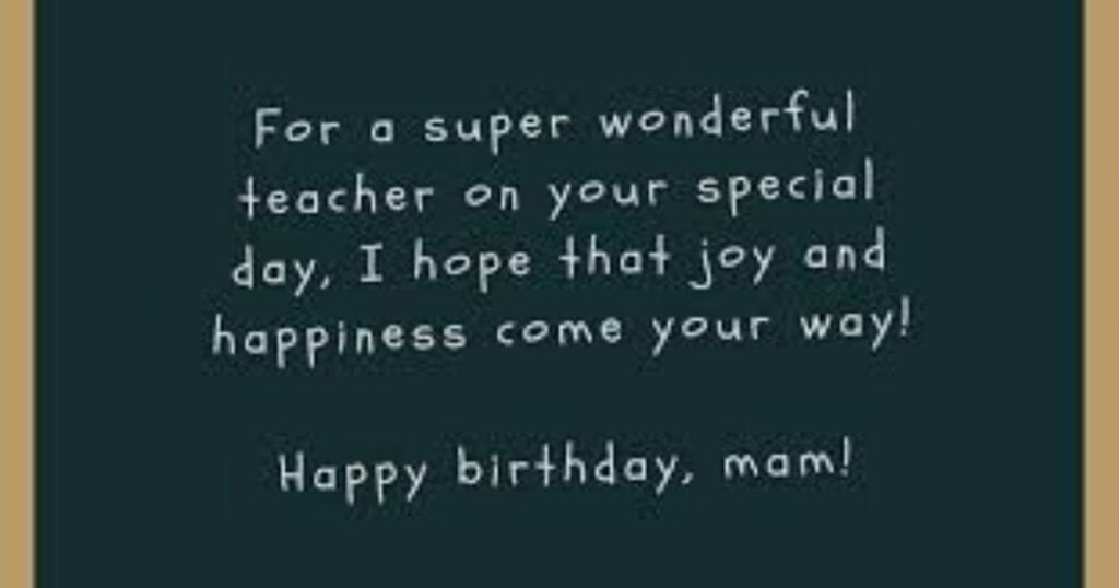Professional Birthday Wishes For Mam